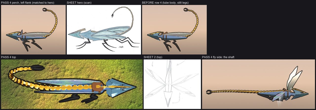 Temper — Gilt's creature, level 6 - Row 4: a sleek arrow, not a car