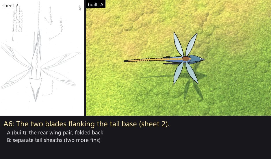 Temper — Gilt's creature, level 6 - A6 tail-base blades